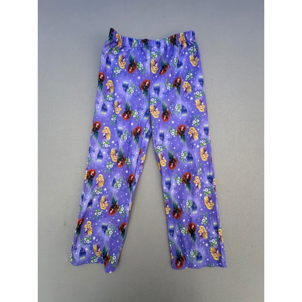 Princessโ Purple Fleece Pajama Pants Girls Size M 7/8